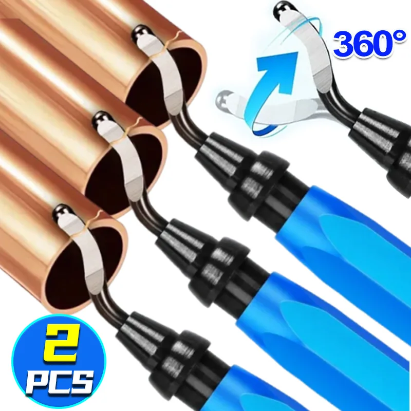 

Инструмент для удаления заусенцев с алюминиевой ручкой и лезвиями, вращающееся средство для удаления заусенцев из высокоскоростной стали для металла, дерева, пластика, 3D-печати, обрезки