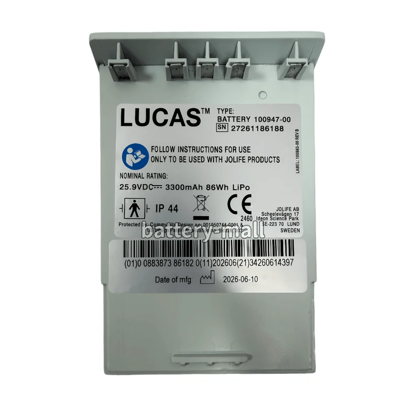Brand New Authentic 100947-00 Battery Suitable for Medtronic LUCAS 2 LUCAS 3 CPR System 3300mAh