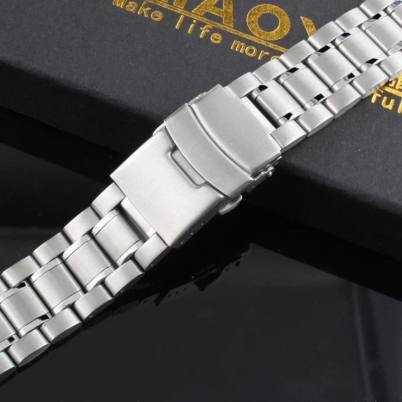 Seiko No. 5 Watch Strap Steel Strap Fully Automatic Mechanical Men\'s and Women\'s Watches 22mm Exquisite Bracelet Watch Band New