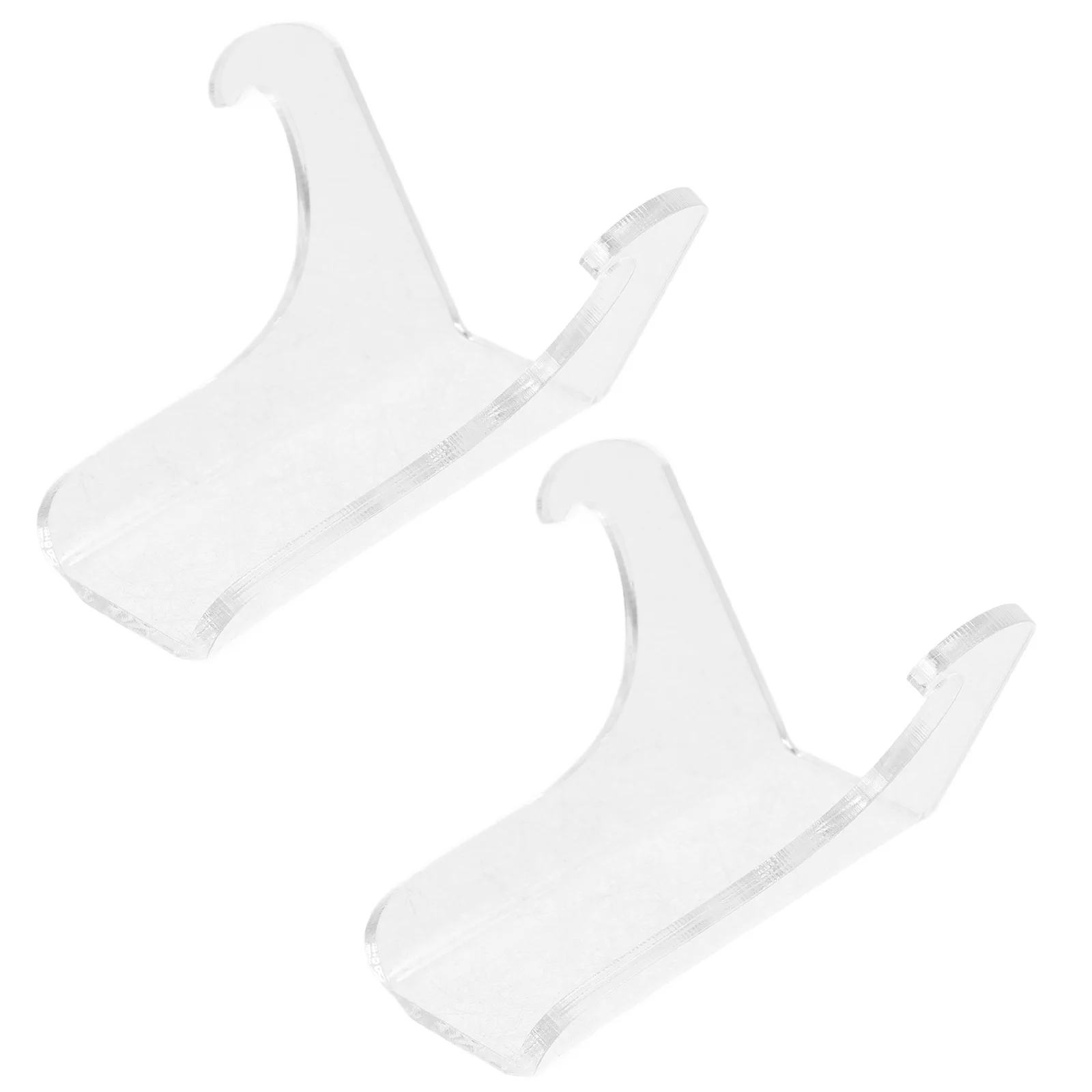 

2Pcs Small Display Stand Acrylic Easel Holder for Photos Cards Mini Models Lightweight Showcase Rack for Craft Shop Book Store