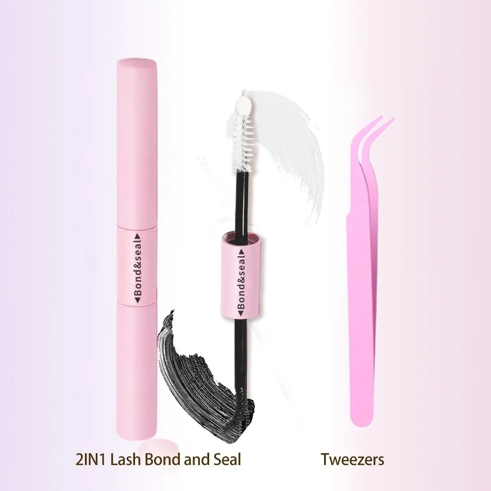 New 400pcs Set Cluster Eyelash Extensions Mix Length Colorful Lash Book Makeup Tool with Tweezers Eyelashes Mascara Personal Use