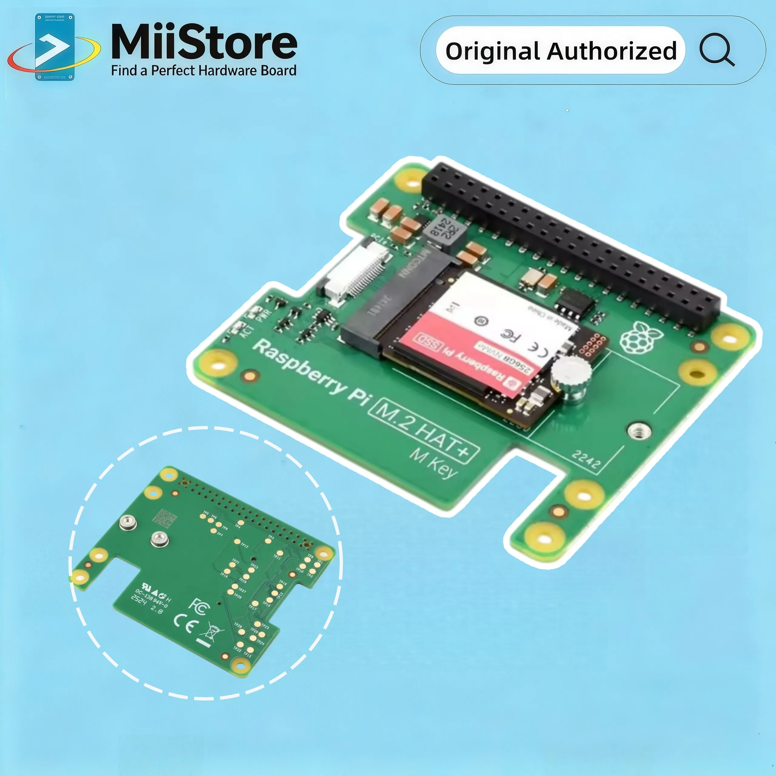 Raspberry Pi 512GB SSD Kit High-speed Solid State Drive And Raspberry Pi M.2 HAT+ Complies With PCIe Gen 3