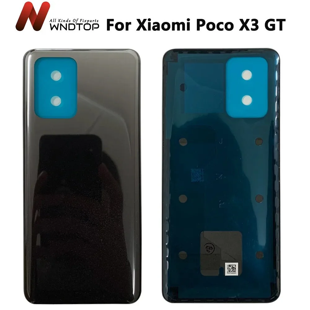 

Крышка батарейного отсека для Xiaomi Poco X3 GT, Задняя стеклянная крышка корпуса с клеем