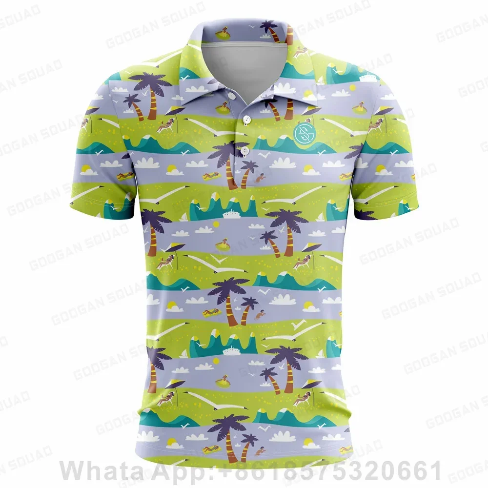 

Summer Men's Outdoor Sports Polo Shirt Plus Size Short Sleeve Polo T-Shirt Fishing Golf Clothing Quick Dry Casual Tops