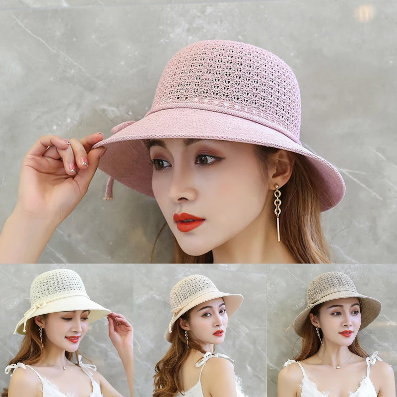 Coreano Fahsion protezione solare berretto da pescatore Outdoor Beach Cool Women cappelli da pescatore cappello da sole estivo femminile per le