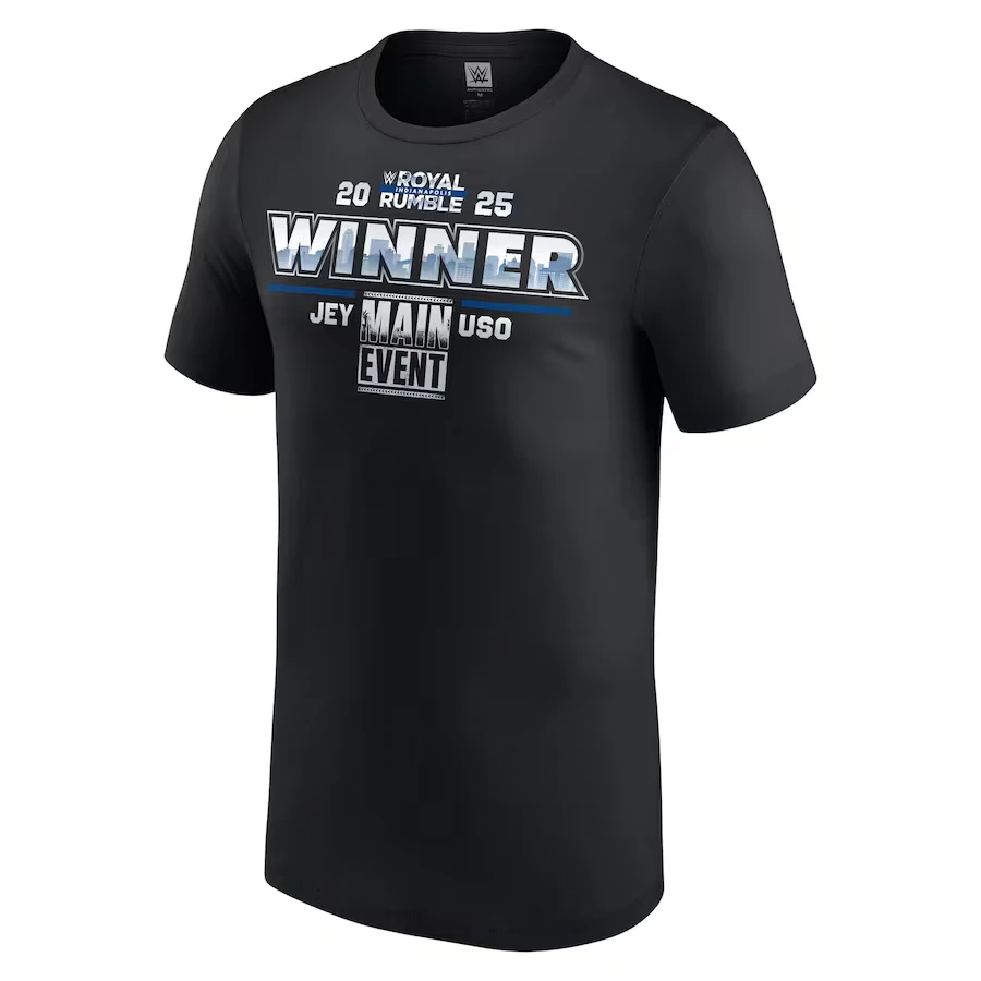 

Men's Black Jey Uso 2025 Champion T-Shirt Classic Simple High End Loose Sweat Absorbing Breathable Suitable For Outdoor Sports