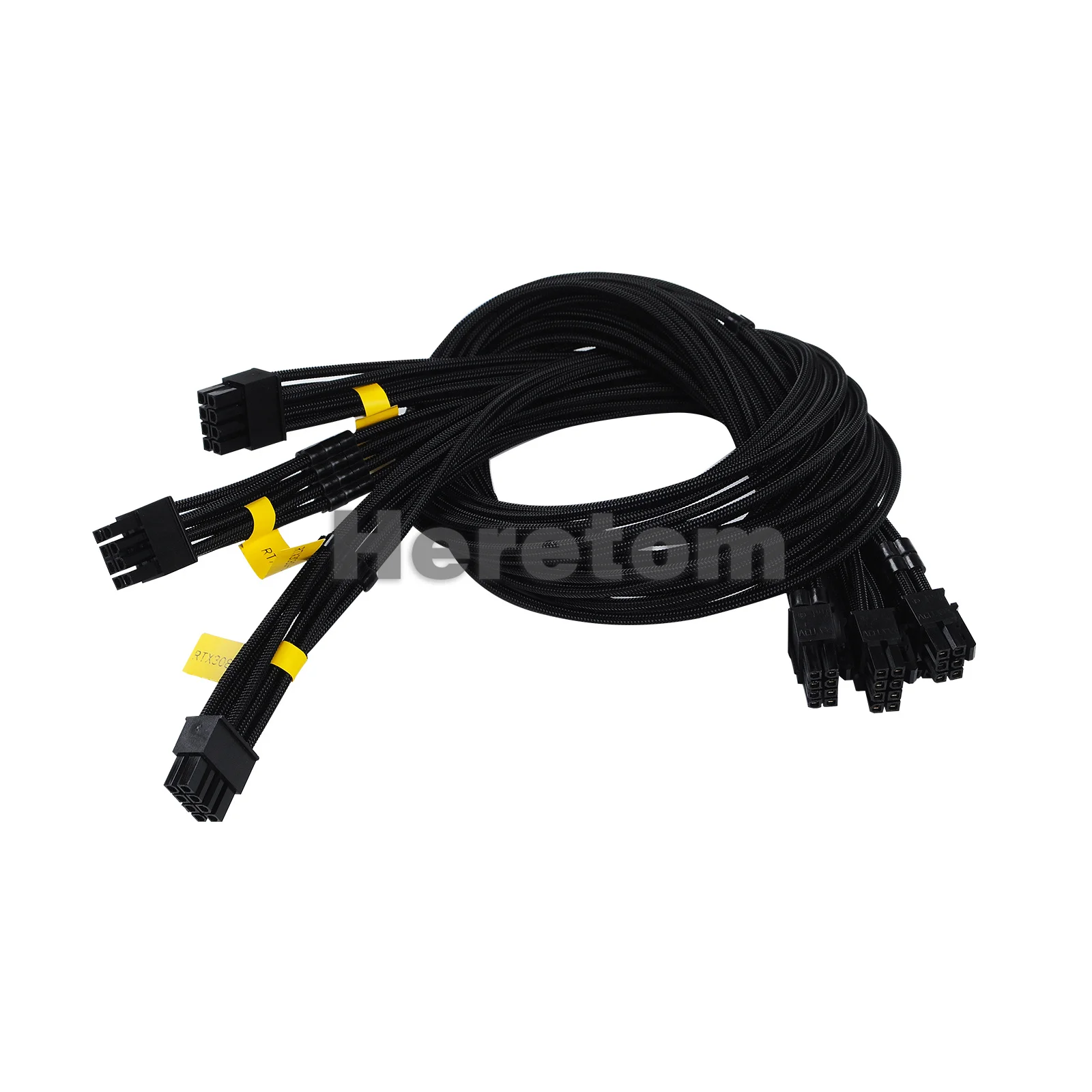 3PCS GPU Power Cable for CORSAIR HX750/HX1200 RM1000X 8-pin Modular RTX 3080