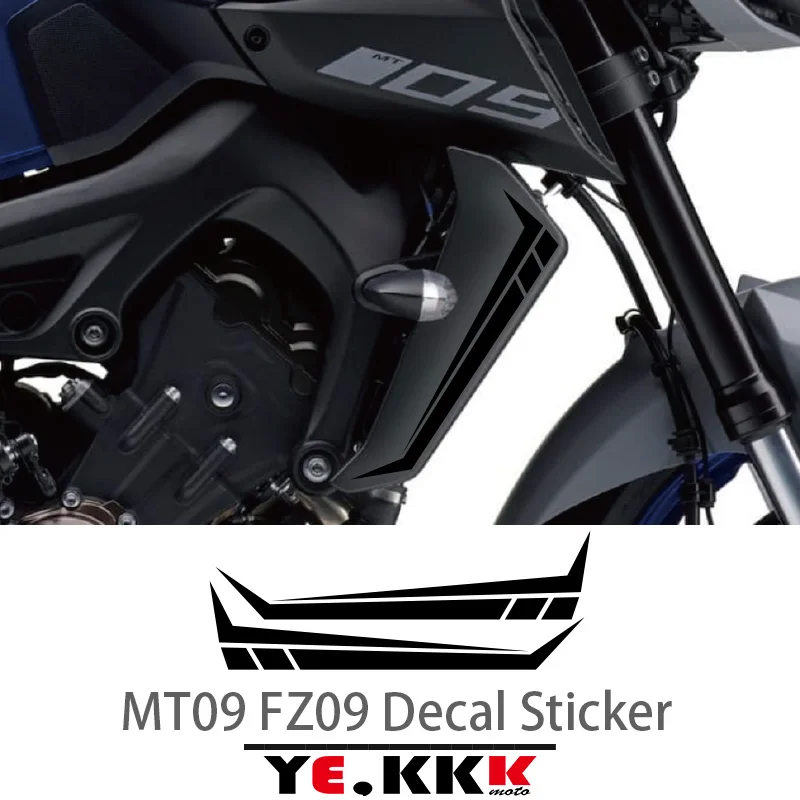 For YAMAHA MT09 MT09SP MT-09 FZ-09 FZ09 Fairing Sticker Decals Radiator Rad Guard Decal Sticker Multiple Colours Available