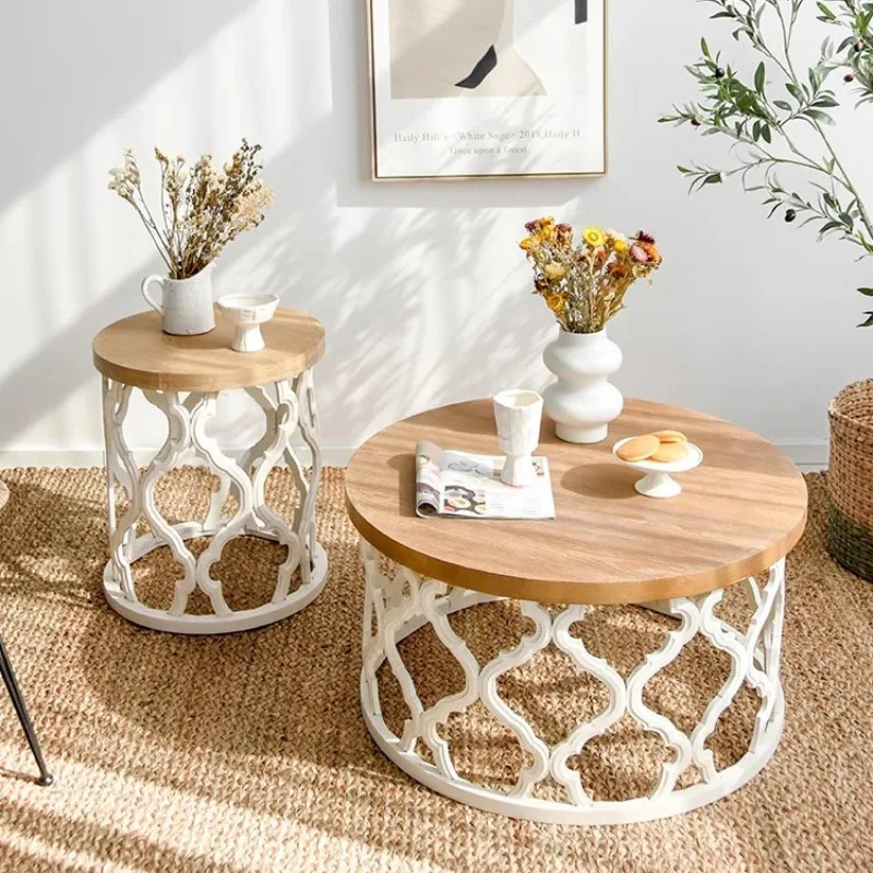 

Living Room Coffee Table Bedroom Corner Center Small Mobile Side Vanity Side Table Wood Tavolino Da Salotto Outdoor Furniture