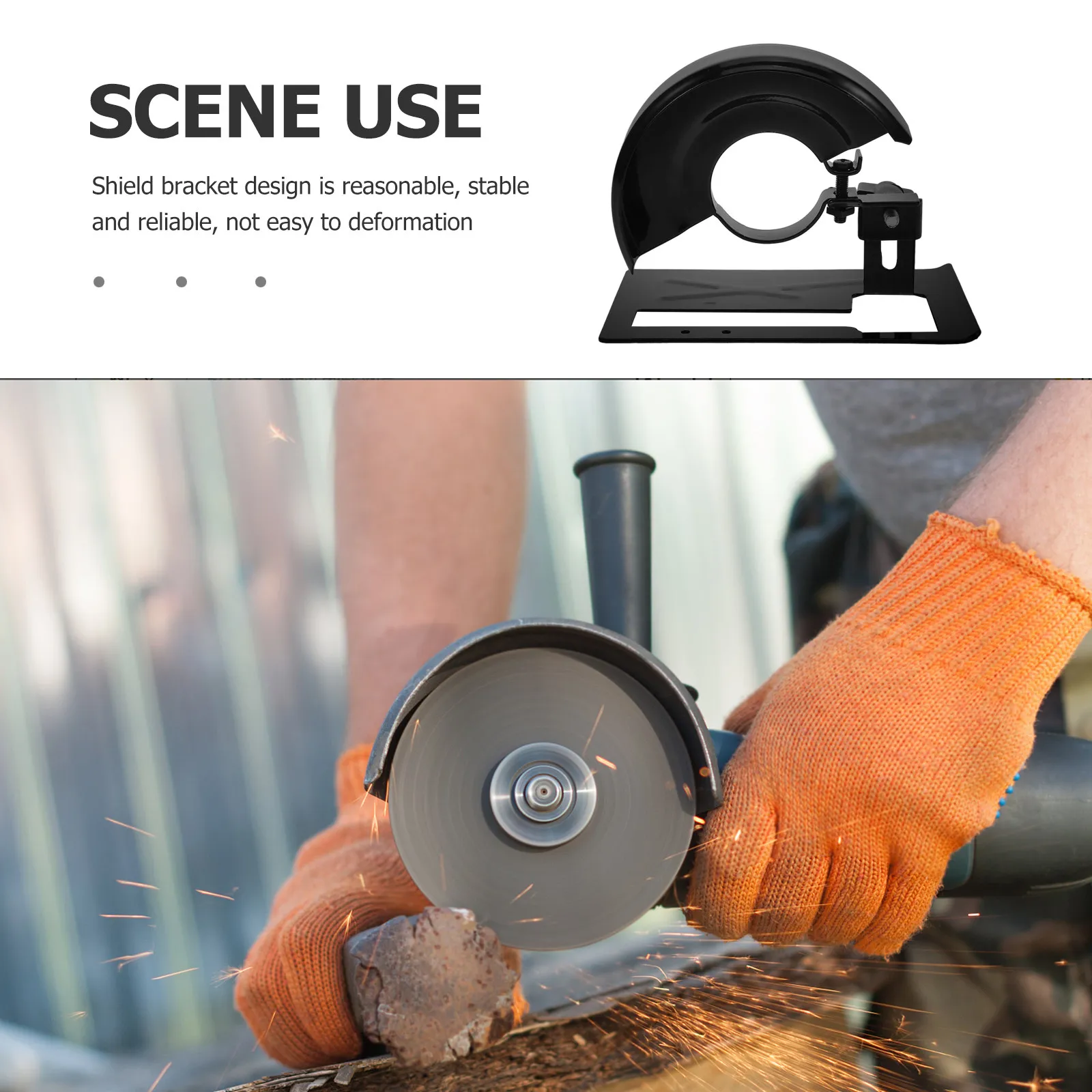 1Set Angle Grinder Shield Cover Robust Cemented Steel Angle Grinder Protector for Cutting Machine Efficiency Lifespan