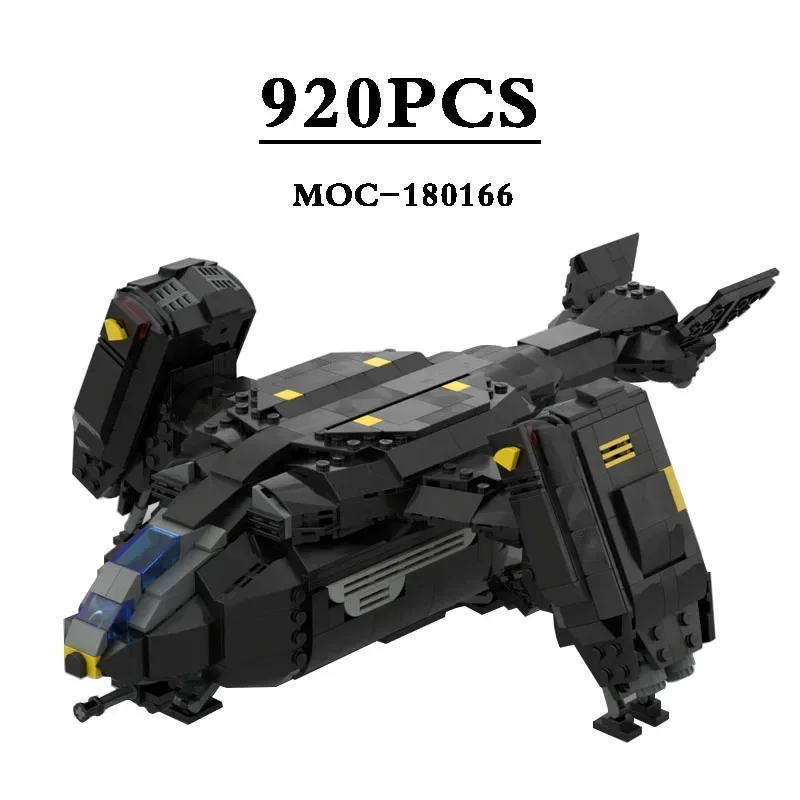 

№ 1 экстракция шаттбола самолета, игрушечный строительный блок, модель MOC-180166 920 шт., головоломка, игрушка, подарок на день рождения и Рождество