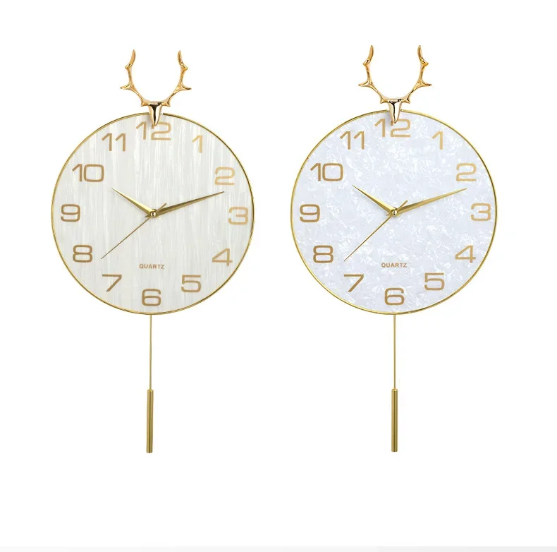 Wall Clock Deer Hea… - image