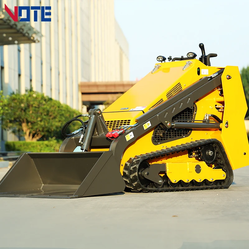 New 25HP Cheap Mini Track Skid Steer Loader with Diesel Engine Multi-Function Attachments for Sale Customized