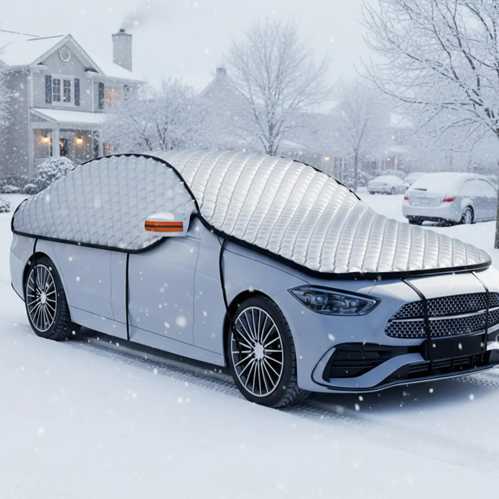 

Windshield Snow Cover UV Protection Waterproof Shield Antifrost Winter Car Cover Full Coverage for Outdoor Cold Weather Truck