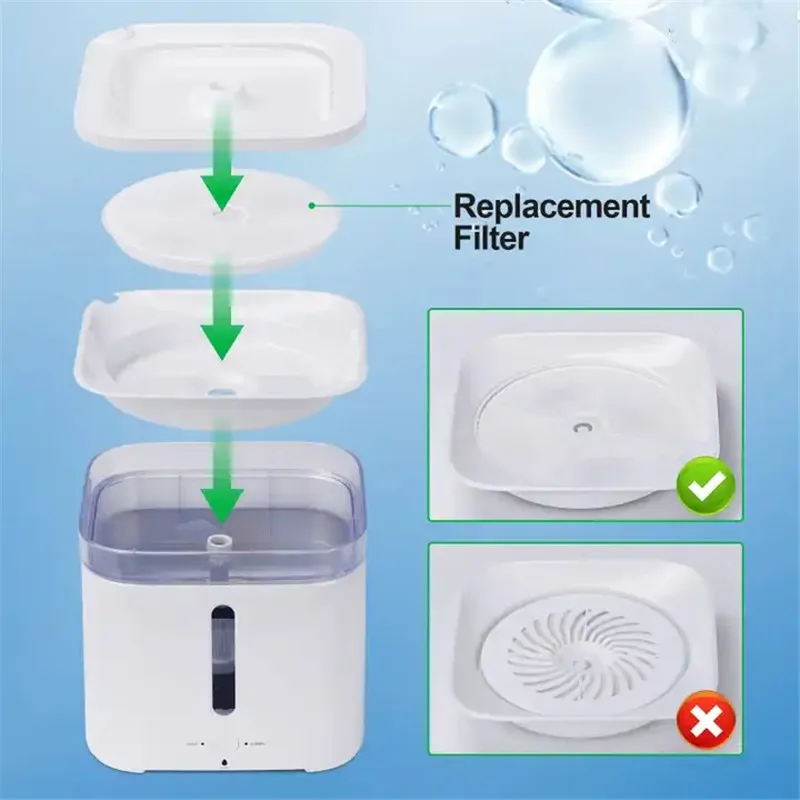 PETKIT Pet Automatic Feeder Filter Cat Water Fountain 5PCS Filter 3.0 Cat Health Water Fountain Replacement Filters Original