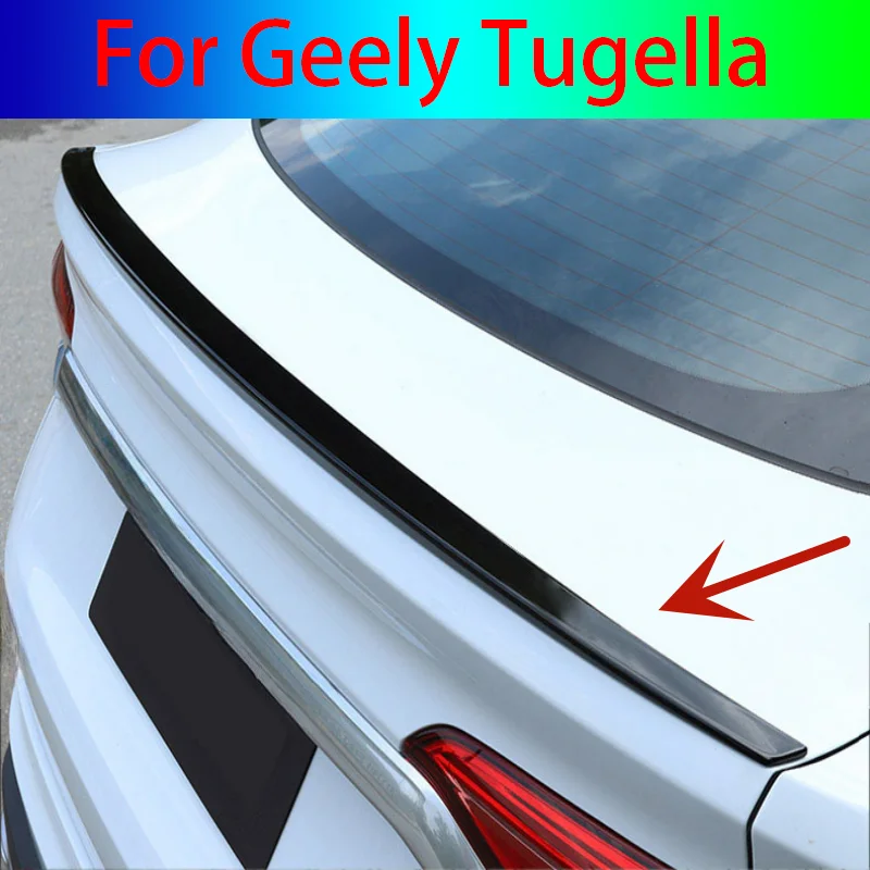 

For Geely Tugella Xingyue FY11 2019 2020 2021 ABS Plastic Forging Carbon Fiber Rear Trunk Wing Tail Car Body Kit Accessories