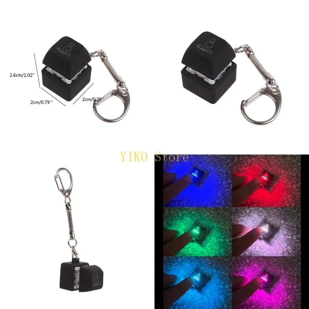 

K32C 1PC RGB LED Switch Tester for Mechanical Keyboard Keycap Keychain Toy Stress Relief Gifts Shaft Tester Testing Tool