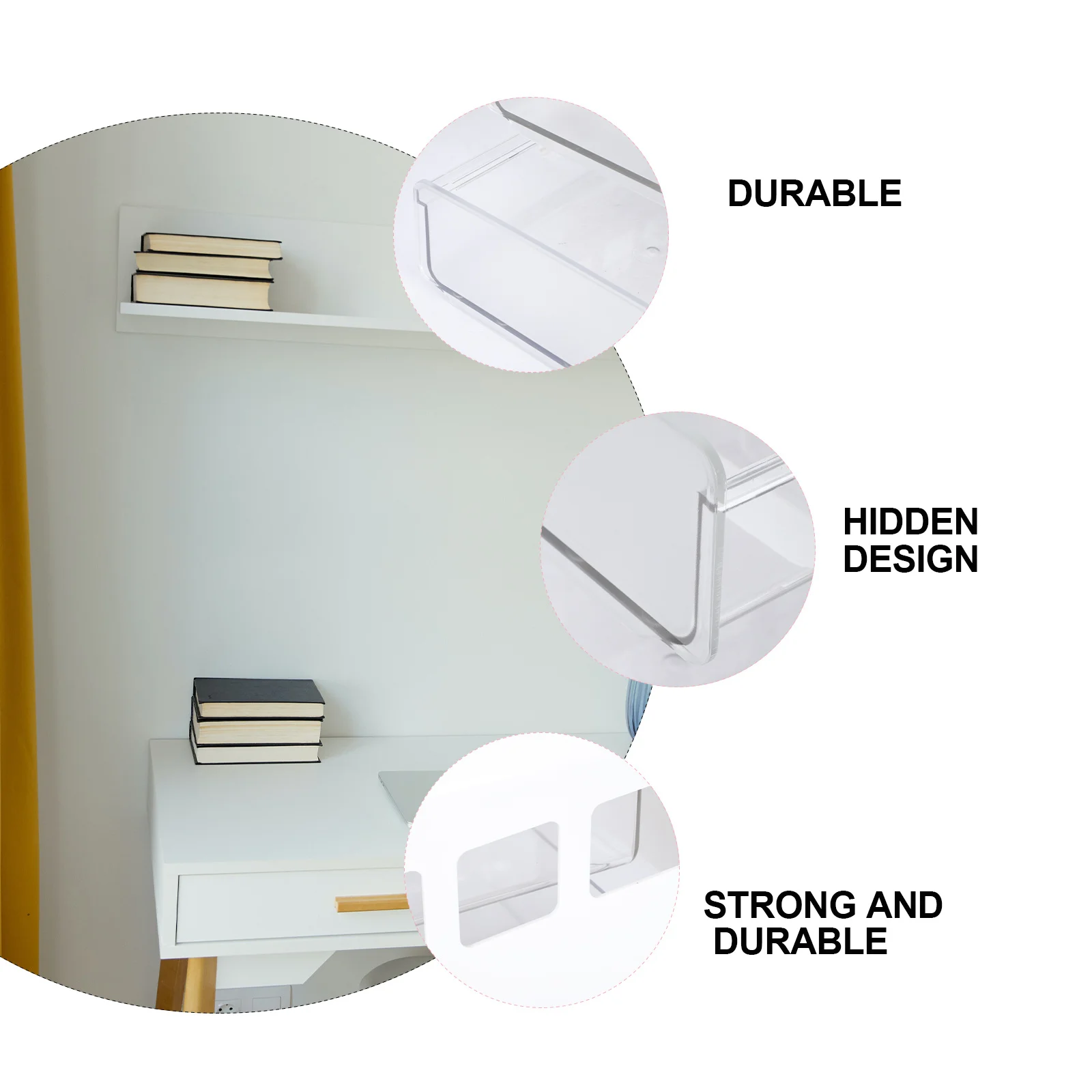 

Drawer Style Box Under Desk Storage Organizer Table Bottom Adhesive Pen Box Hidden Drawer For Office Home Classroom