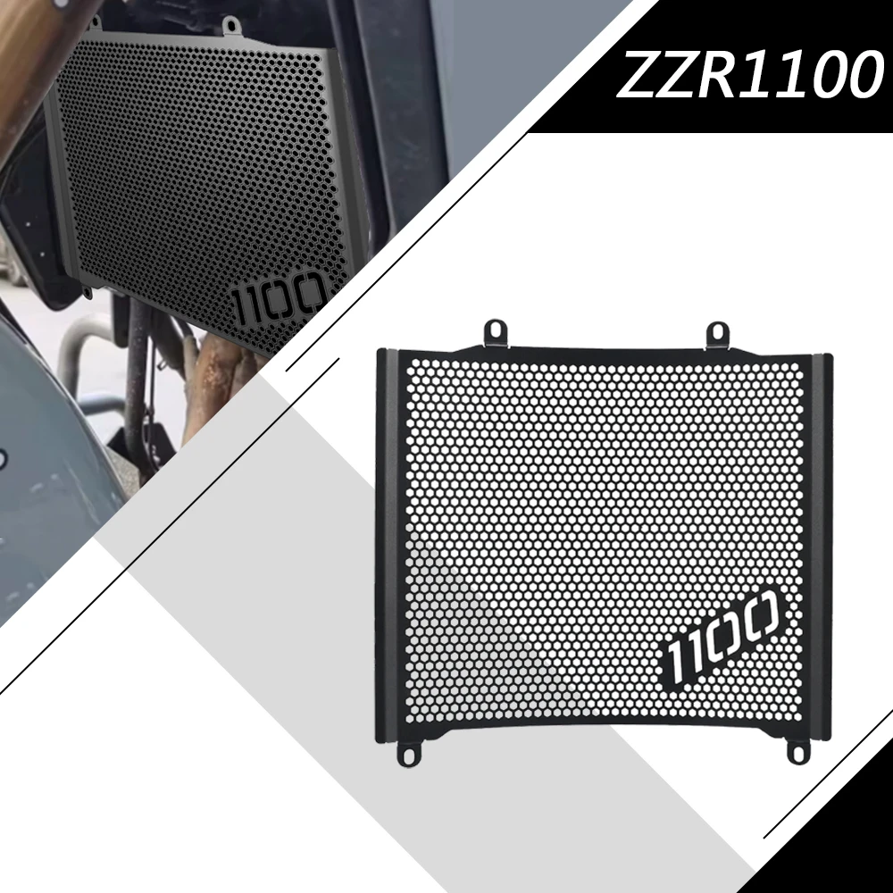 Motorcycle Accessories For Kawasaki Ninja ZX11 ZX-11 ZZR1100 ZZR 1100 1989-2001 Radiator Grille Cover Guard & Oil Cooler Guard