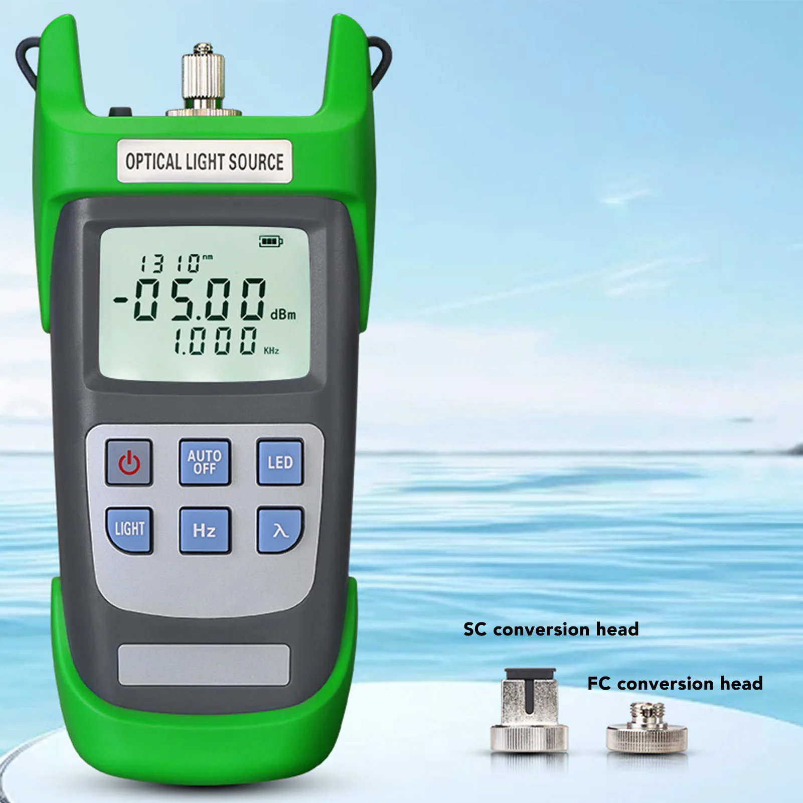 Optical Power Meter High  Rechargeable Optical Light Source 2.5mm  Interface with LED Light for Line Inspection