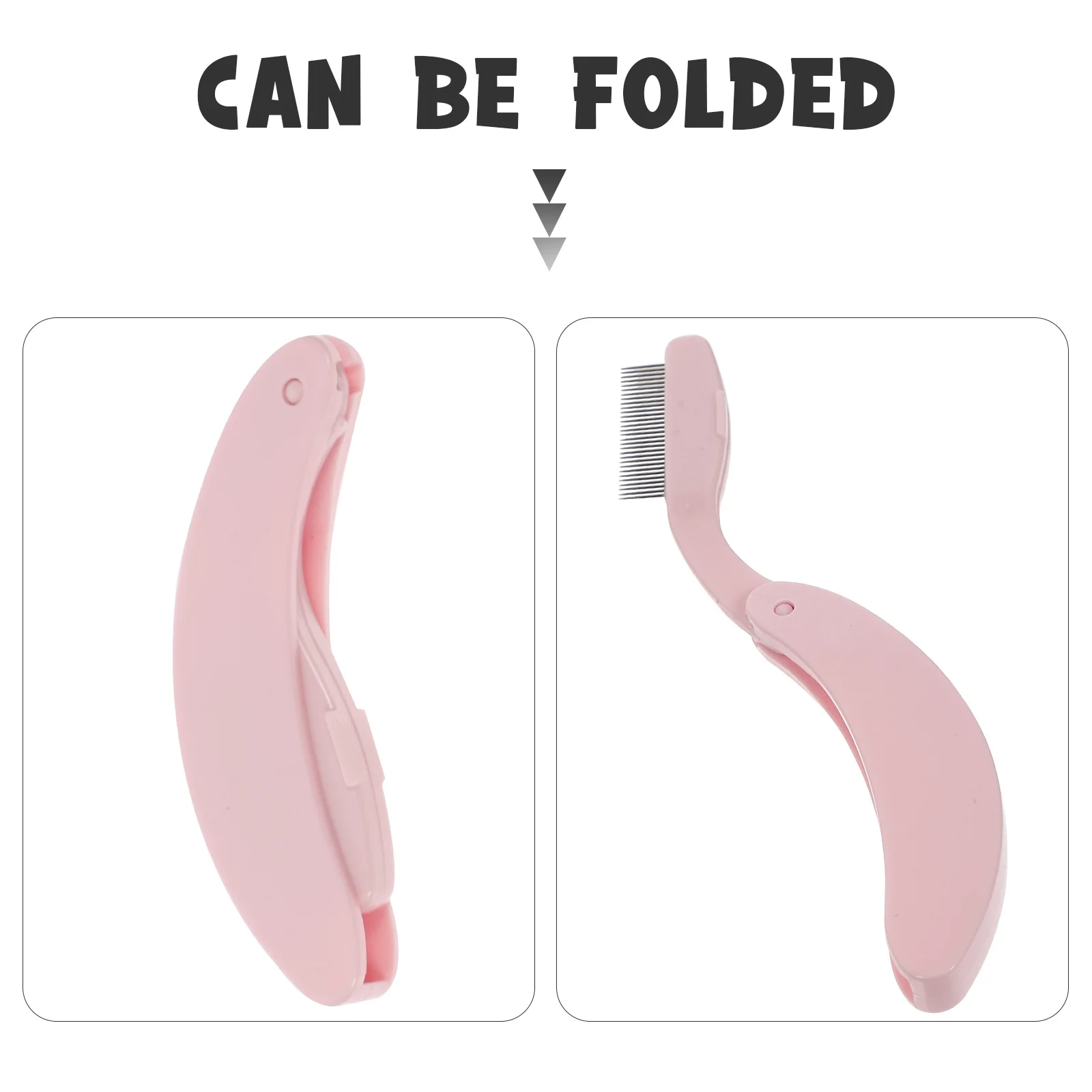 

2Pcs Eyebrow Lash Comb Set Stainless Steel Teeth Portable Makeup Tool for Women Girls Beauty Essentials Eyelash Comb