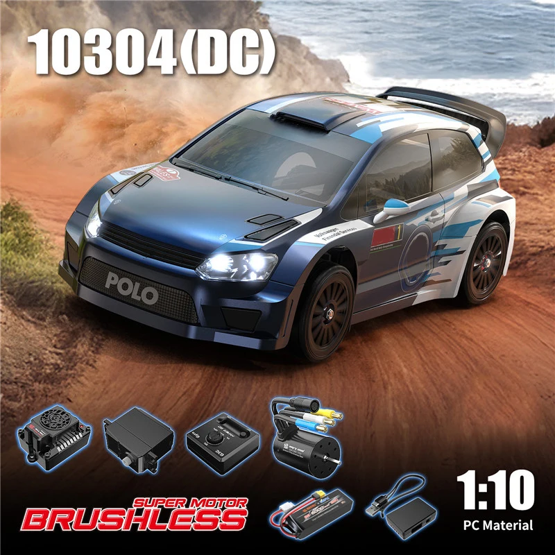 Mjx 10304 Brushless Motor Remote Control Car 1/10 High-Speed Drift RC  Rally Car Off-Road Vehicle Model Toy for Gifts