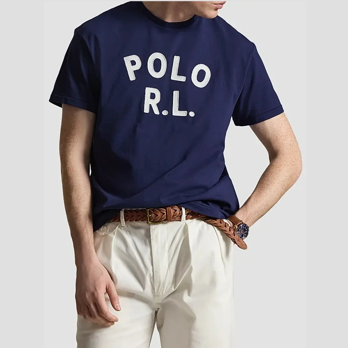 New Sale Polo Classic-Fit Logo Cotton T-Shirt Graphic Printing High-end Luxury Unisex Style Both of Men and Women