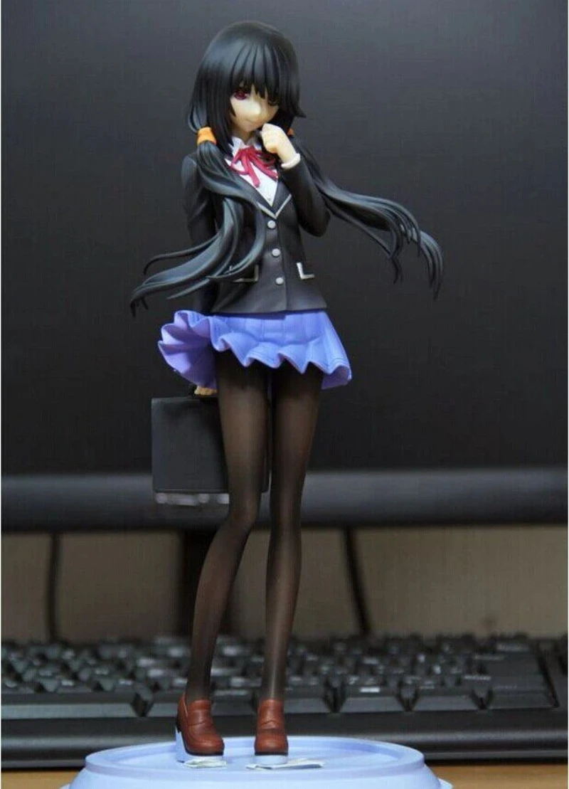 

Anime Kurumi Tokisaki standing posture Action Figure GK DIY manual White assembly Model Statue Toys doll Collection Gifts