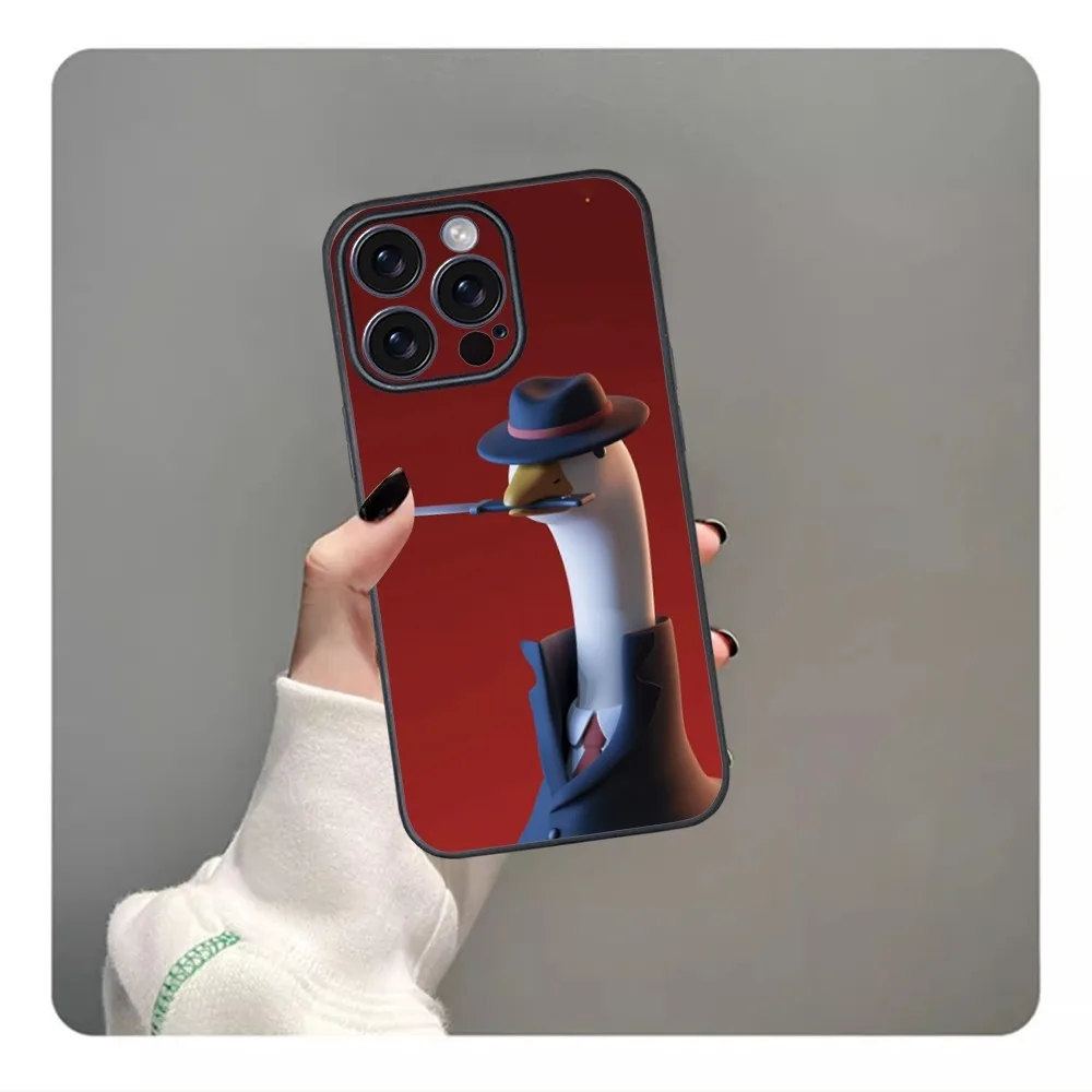 New Fun Duck Silicone Phone Case For iPhone 16 15 14 13 12 11 PRO MAX PLUS Mini TPU Soft to Skin-friendly case