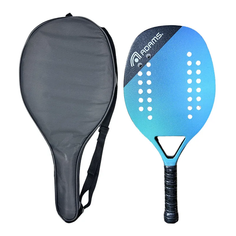 ADAMS 50% Carbon Fiber Padel Racket 320g Lightweight Adult Paddle Racket Shock Absorbing EVA Foam Core Beginner Tennis with Bag