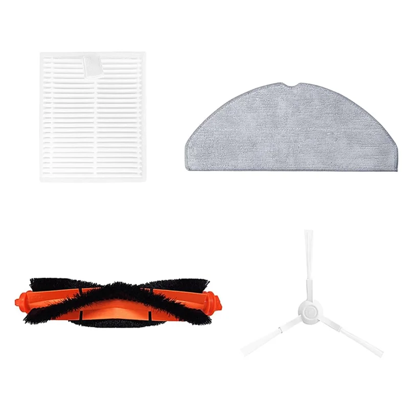 AT28-2 conjunto para xiaomi robô aspirador de pó s20/d106 peças principal escova lateral filtro hepa mop pano peças reposição kit