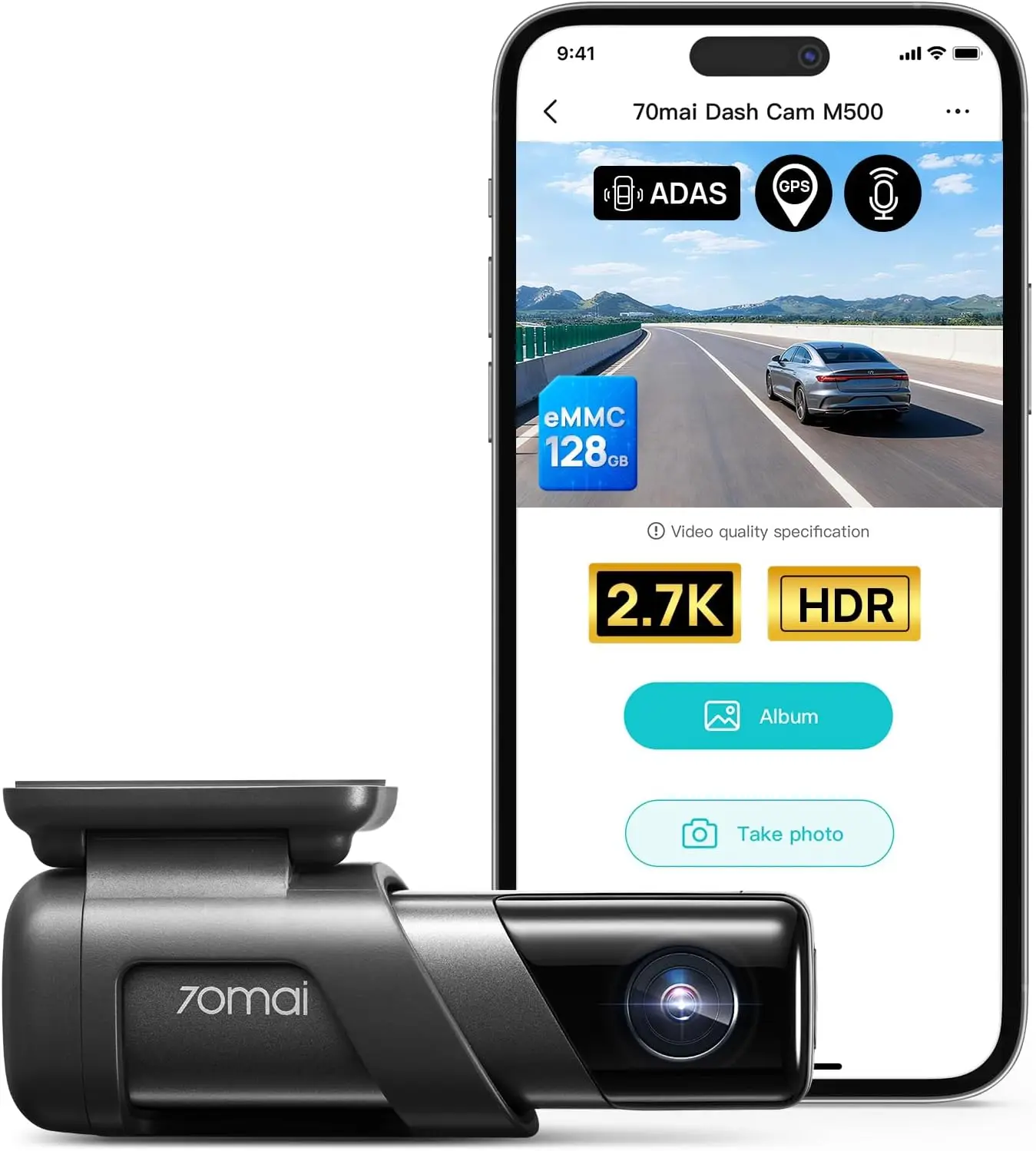 Dash Cam M500 2.7K …