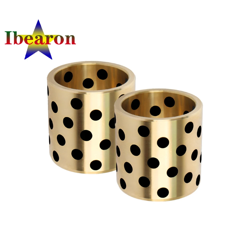 2PCS JDB ID 22mm OD 25,28,30,32mm MDZB Graphite Copper Sleeve Solid-Lubricating Wear-resisting Self-lubricating 3D Printer