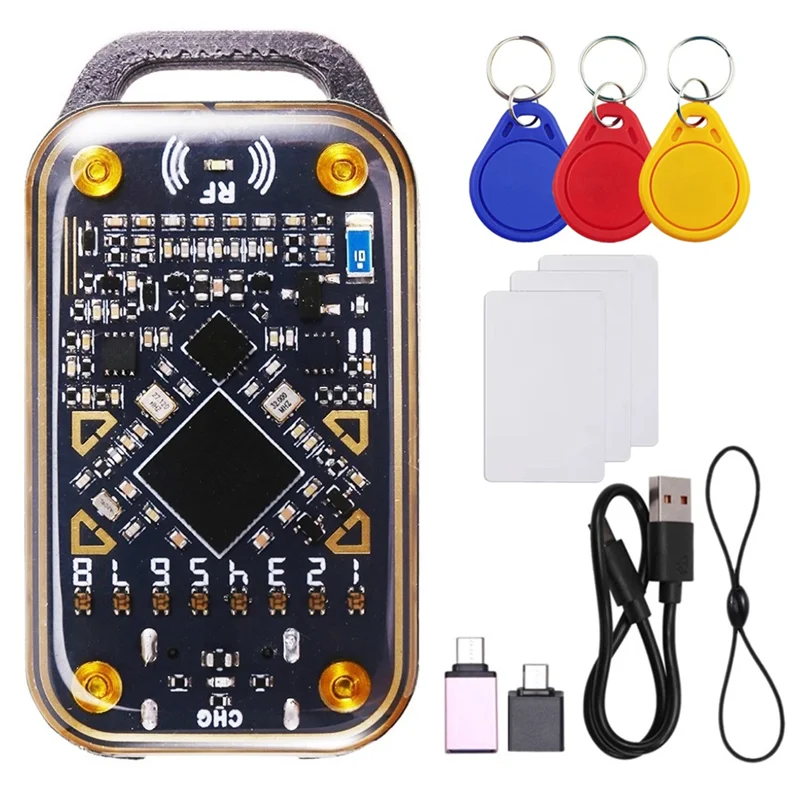 [NEW A09R!】 RFID Smart Chip Reader Chameleon Ultra Smart Card Emulator NFC Duplicator ID IC Card Decode +3XCUID Keychain/Card