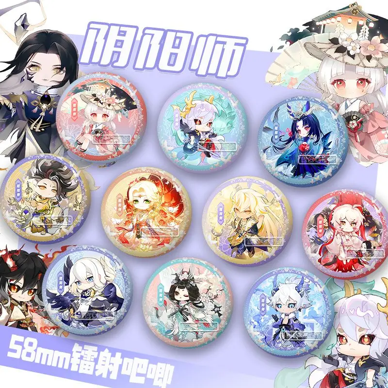 Onmyoji Tamamo-no-Mae Shiranui Yamata no Orochi Brooch Clothing BagLapel Pin Souvenir Soft Button Decorative Badge Collection