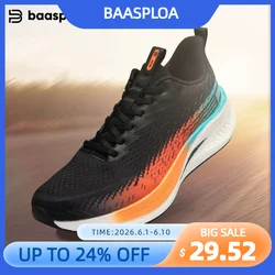 Baasploa Men Jogging Sports Shoes Carbon Plate Professional Cushioning Sneakers Male Outdoor Breathable Non Slip Running Shoes