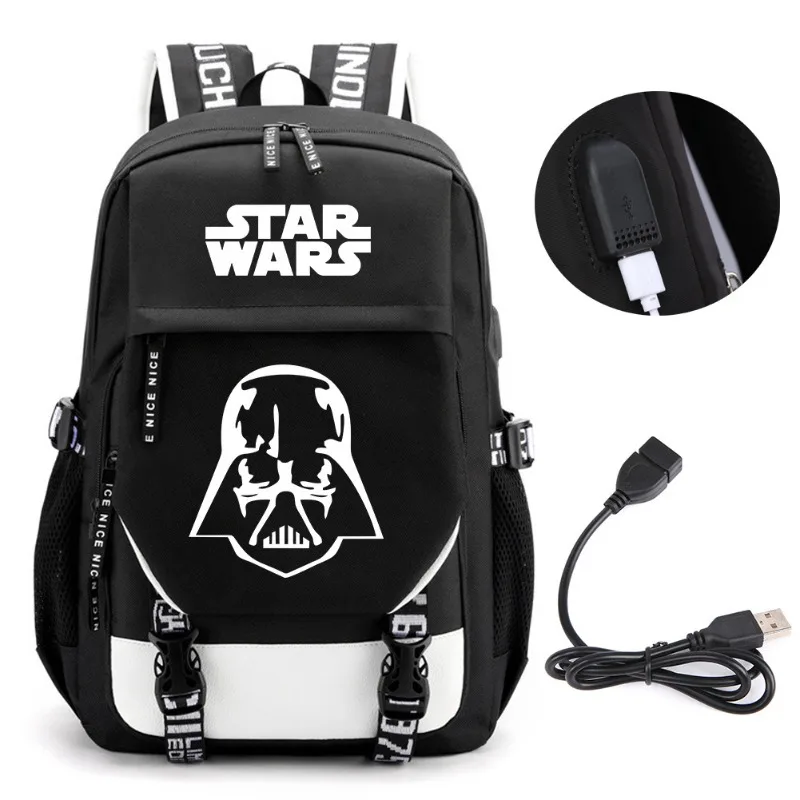 

Star Wars Large-capacity Backpack Casual School Bag for Primary Secondary Students Laptop Bag and Travel Bag for Men and Women