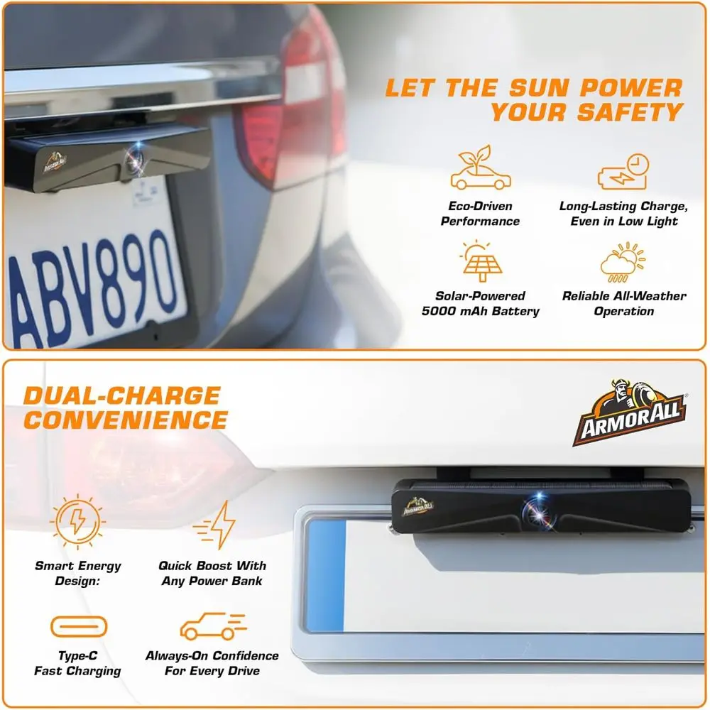 Solar Wireless Backup Camera:5" HD 1080P Monitor,3 Mins DIY Installation & 5000 mAh Battery Powered Solar Back Up Camera Systems