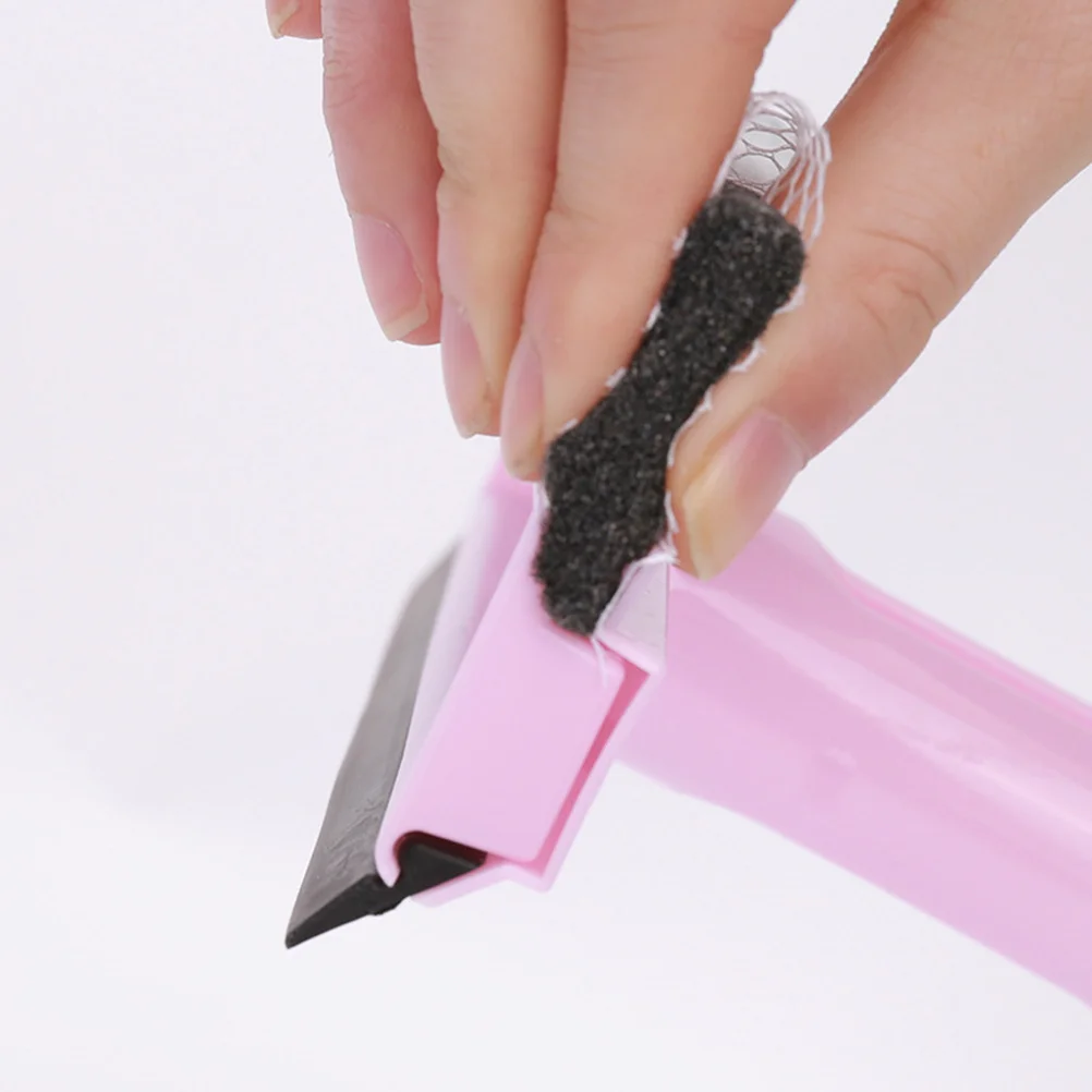 

Pink Window Cleaning Squeegee Sprayer Double Side Tool Efficient for Bathroom Mirror Glass Shower Door Car Window
