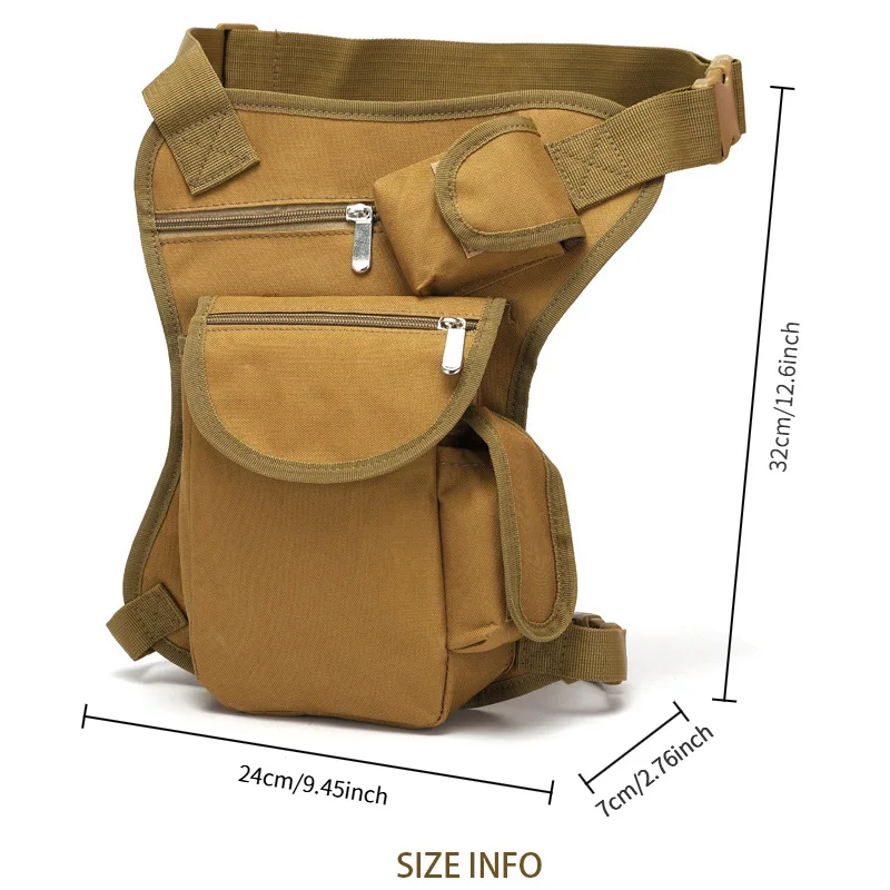 Motorcycle Drop Leg Bag Thigh Belt Waist Bag Multifunction Motorbike Tactical Travel Cell/Mobile Phone Purse Chest Bag