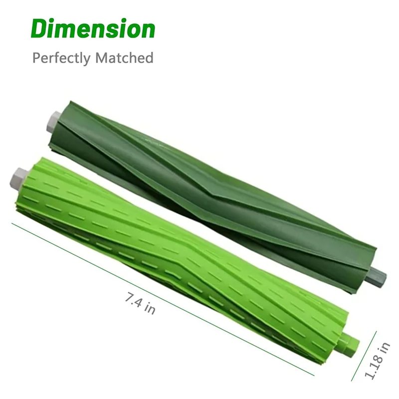 فرشاة دوارة مطاطية بديلة A85I مكونة من 4 مجموعات متوافقة مع موديلات Irobot Roomba I Series وE5