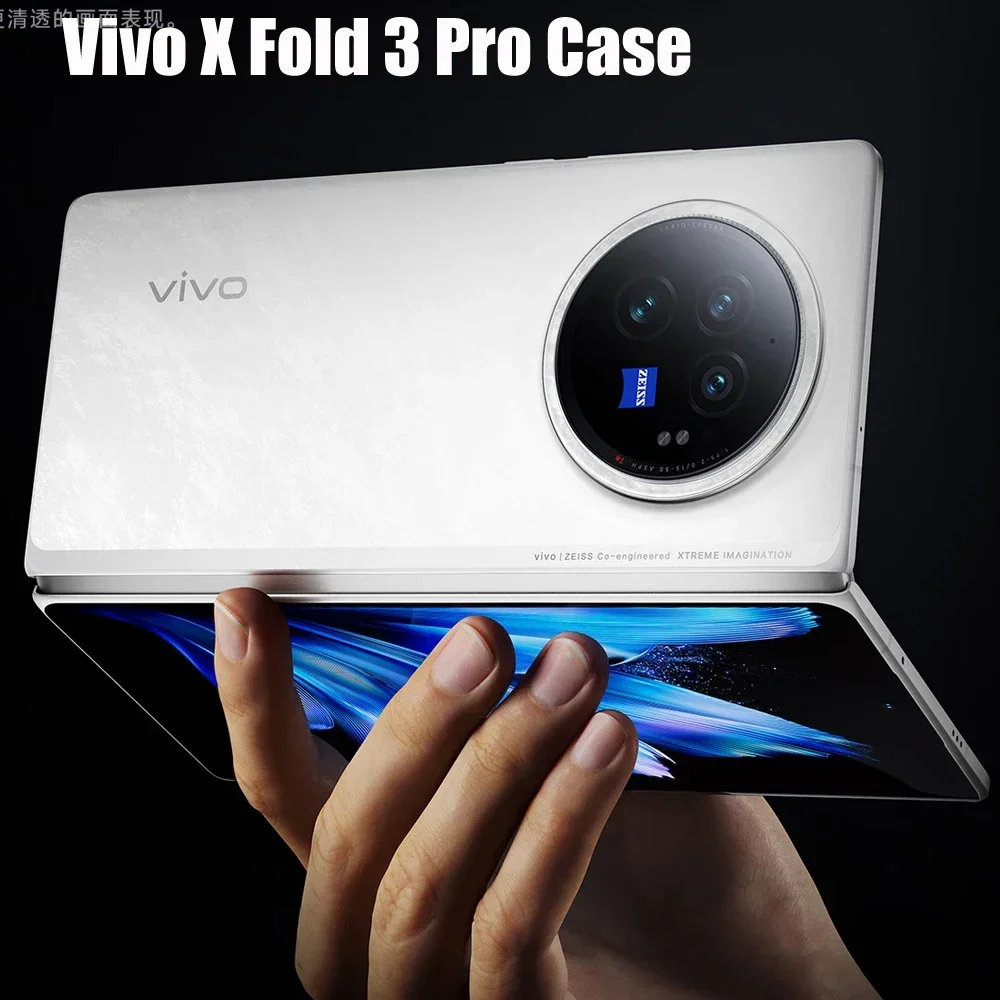 100% Original Vivo X Fold 3 Pro Case Leather Ultra Thin PC Protective Cover Phone Case For Vivo X Fold 3 Pro