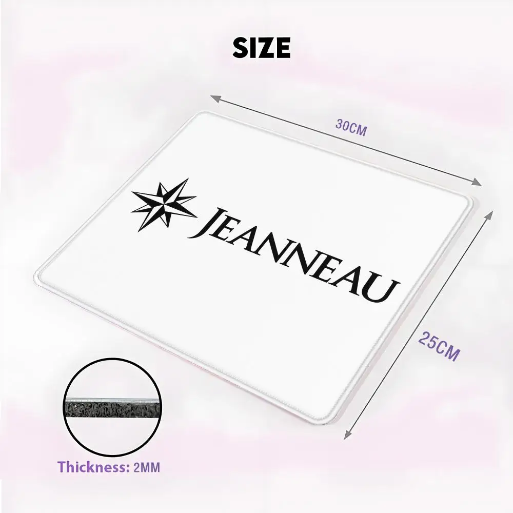 J-JEANNEAU logo  Mouse Pad SKY Small Desk Pad Mouse Boy Gift for Play games Keyboard Wireless Desktop Computer Coasters