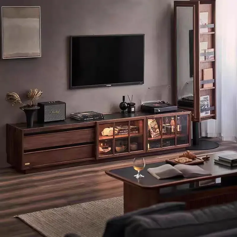 

Ящик для хранения ТВ-шкаф Роскошный стиль Декор Аксессуары Подставка для телевизора Современный дизайн Мобильный телевизор Da Soggiorno Мебель для гостиной