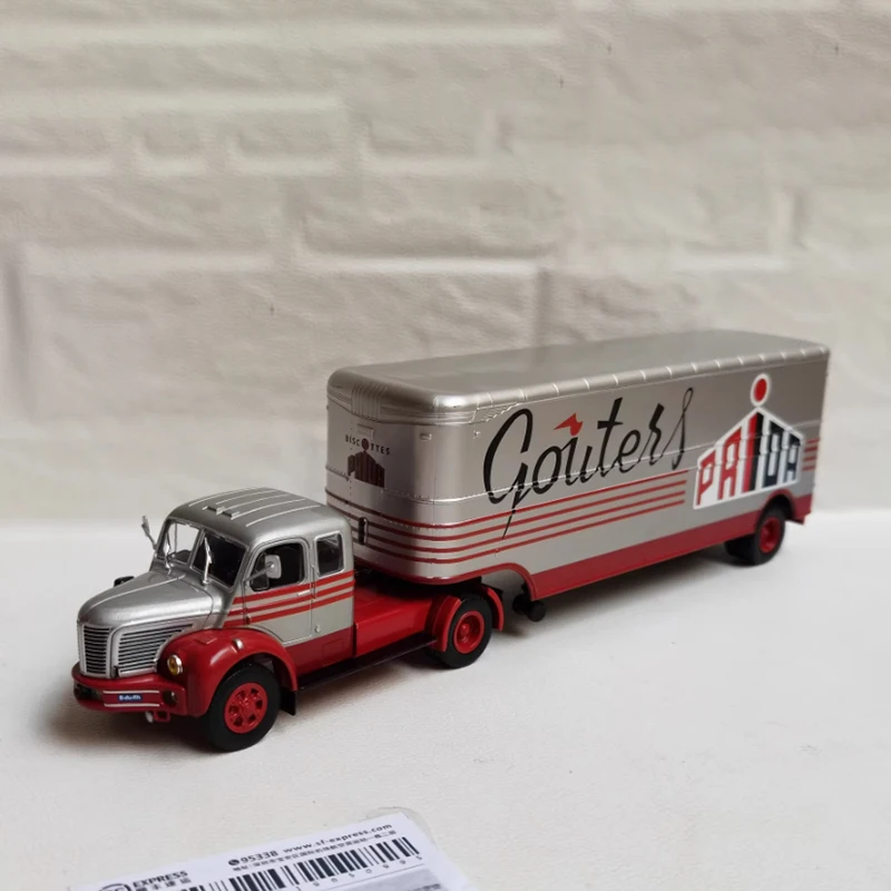 

IXO масштаб 1/43 BERLIET TLR 8, контейнерный прицеп, имитация модели автомобиля из сплава, статическая коллекция, украшенная праздничная игрушка, сувенирный подарок