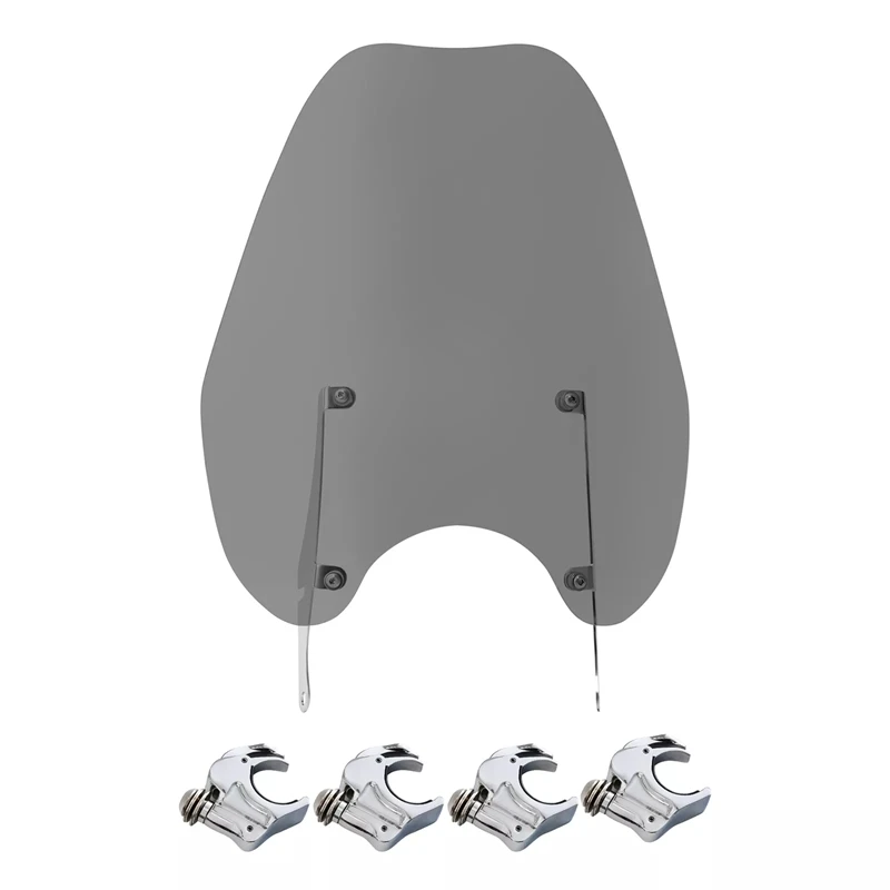 Windscreen Windshield & Bracket Fit For Harley Sportster Iron 883 1200 1988-2022