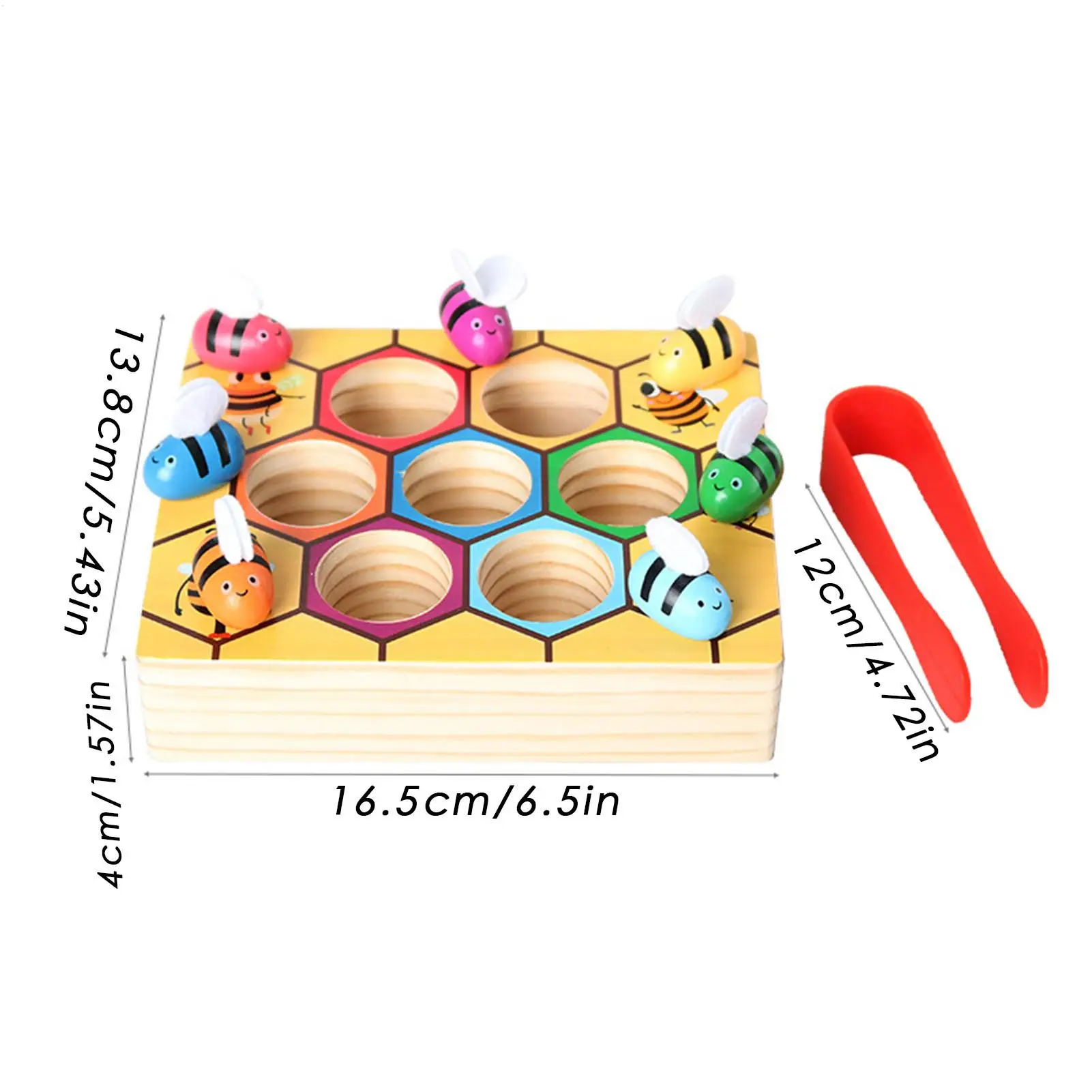 Color Sorting Toys Bee Trap Color Matching Game Educational Learning Toy Teaching Aids for Ages 3 Boys Girls Preschool Classroom