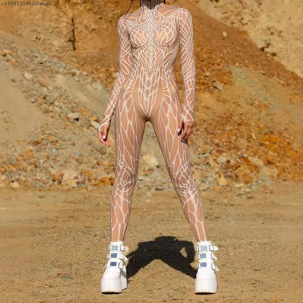 

Women Costume Women's Jumpsuit Festival Bodysuit Halloween Rave Outfit Cosplay Zentai Party Masquerade Tights 2025