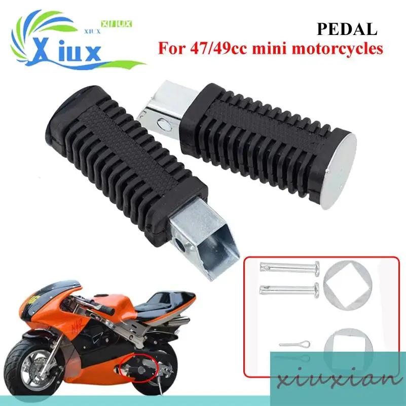 

Universal Motorcycle Foot Pegs - Footrests for 47cc 49cc Mini Motor, Pocket Dirt Pit Bike, Sturdy for Rider Daily Use