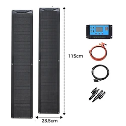 50W 100W Flexible Solar Panel Kit 12V Battery Charger Monocrystalline Cell Solar System Module For Home Camping Car RV Boat